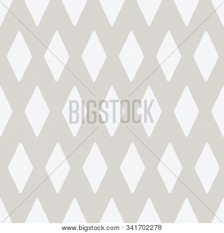 Simple Hand Drawn Diamond Repeat Seamless Vector Pattern