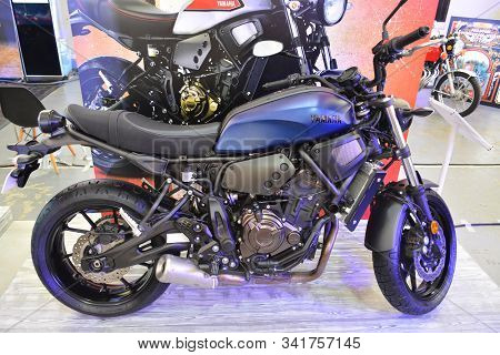 Pasig, Ph - Sept. 29: Yamaha Motorcycle At Philippine Moto Heritage Weekend On September 29, 2019 In