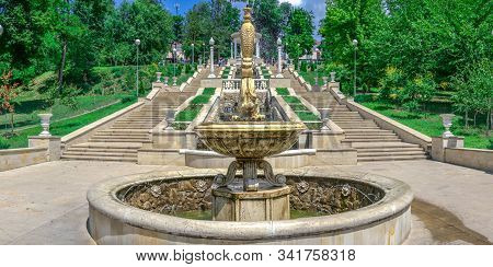 Cascading Fountains In Chisinau, Moldova