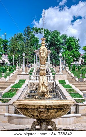 Cascading Fountains In Chisinau, Moldova