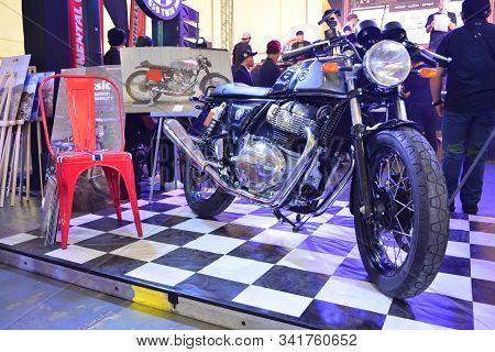 Pasig, Ph - Sept. 29: Royal Enfield Motorcycle At Philippine Moto Heritage Weekend On September 29, 
