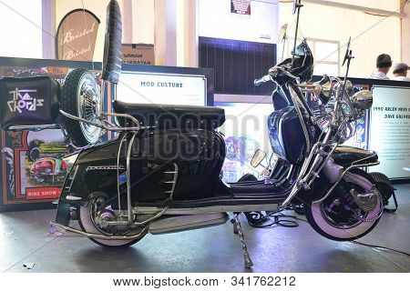 Pasig, Ph - Sept. 29: Lambretta Motorcycle At Philippine Moto Heritage Weekend On September 29, 2019
