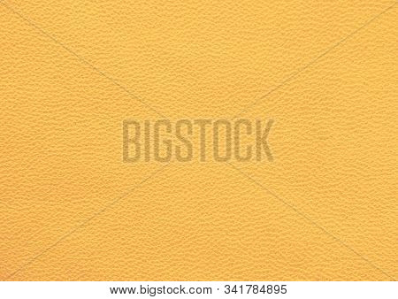 Genuine Leather. Beige Background. Light Brown Color. Sand Leather.