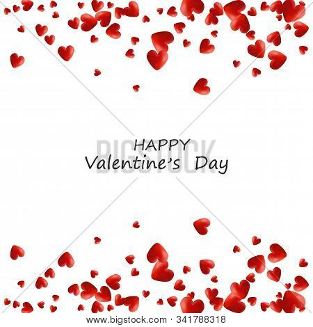 Vector Illustration Template Background Little Heard For Valentine Day.sweet Color.