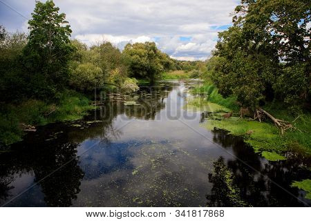 Nevezis River In Vadakteliai. Krekenava Regional Park, Lithuania