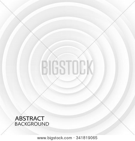 Paper Circle Banner With Drop Shadows. Vector Illustration Eps10