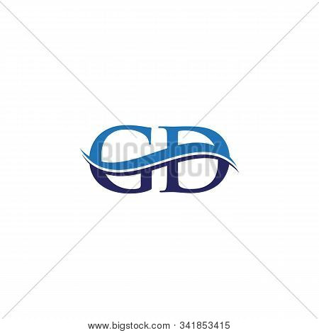 Gd Letter Type Logo Design Vector Template. Abstract Letter Gd Logo Design