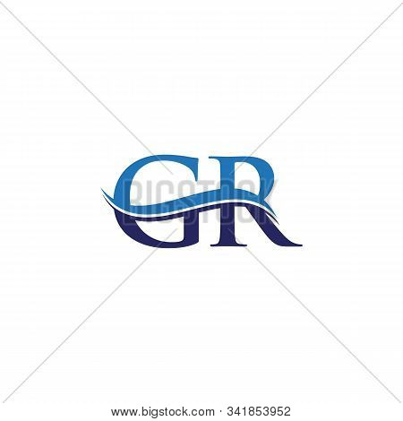 Gr Letter Type Logo Design Vector Template. Abstract Letter Gr Logo Design