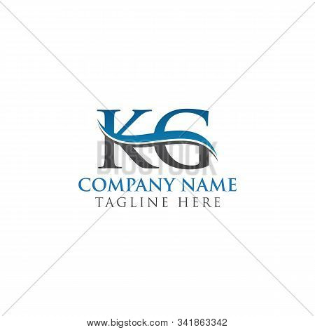 Initial Kg Letter Logo Design Vector Template. Abstract Letter Kg Logo Design