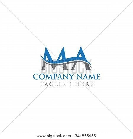 Initial Ma Letter Logo Design Vector Template. Abstract Letter Ma Logo Design