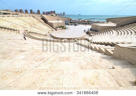 Doha, Qatar - Nov 20. 2019. Katara Amphitheatre In Katara Village