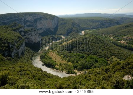 Landscape With ArdèChe River In France
