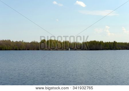 Spring On The River Sheksna In The Vologda Region. Russia