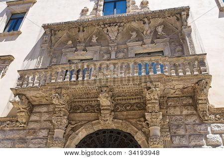 Della Marra palace. Barletta. Puglia. Italien.