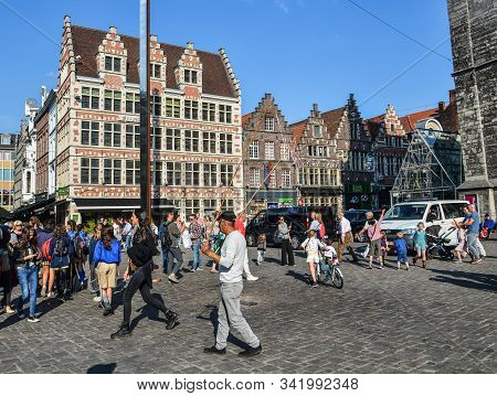 Old Downtown Of Ghent, Belgium