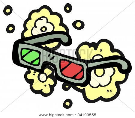 Cartoon 3d Brillen