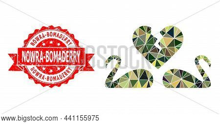 Lowpoly Polygonal Divorce Swans Military Camouflage 2d Illustration, And Nowra-bomaderry Unclean Sea