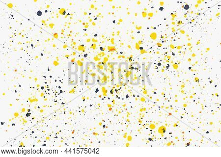 Craft background with yellow and black crayon art
