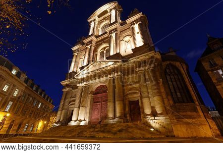 St-gervais-et-st-protais Church Of Paris Located On Place Saint-gervais In The Marais District, East