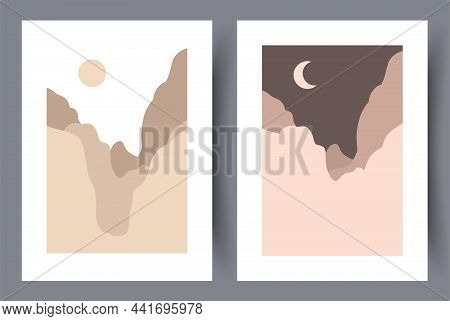 Printable Wall Art Vector Poster Set.