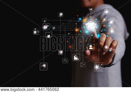 Wi-fi Wireless Internet Technology For The Convenience Of Daily Life, Wireless Internet Concept, Pro