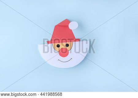 Diy And Kid's Creativity. Step By Step Instruction: How To Make Santa Claus From Paper. Step5 Finish