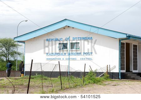 Kazungula Border Crossing Point Between Botswana And Zambia