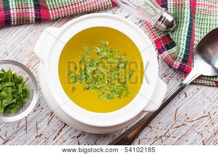 Broth In Bowl