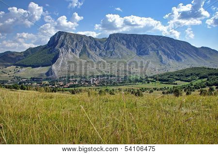 Limestone mountain in Romania