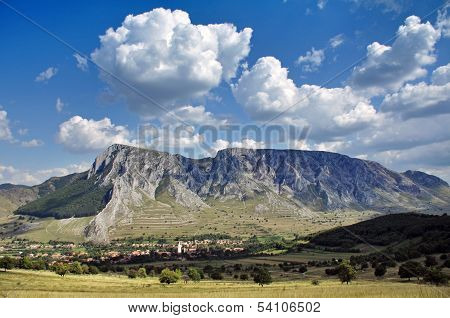 Limestone mountain in Romania
