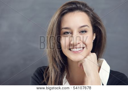 Close-up Of A Young Woman Smiling