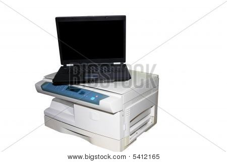 คอมพิวเตอร์และเครื่องพิมพ์เลเซอร์