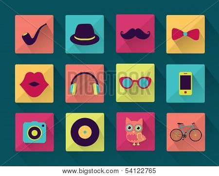 Vector Flat Long Shadowed