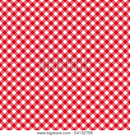 Table Cloth Seamless Pattern Red