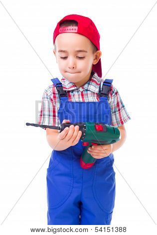 Little Handyman With Drill
