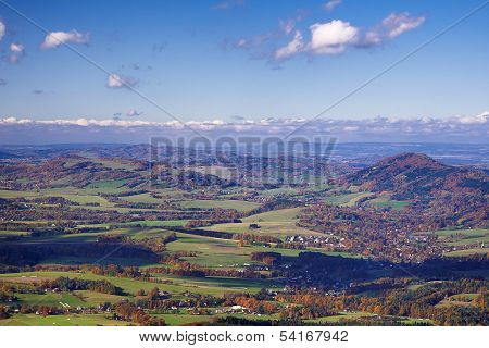 Autumn Landscape With Village