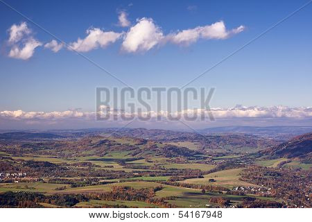 Autumn Landscape With Village
