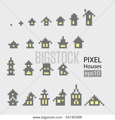 pixel-houses