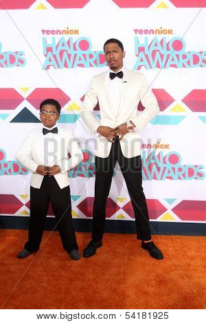LOS ANGELES - NOV 17:  Benjamin Flores Jr., Nick Cannon at the TeenNick Halo Awards at Hollywood Palladium on November 17, 2013 in Los Angeles, CA