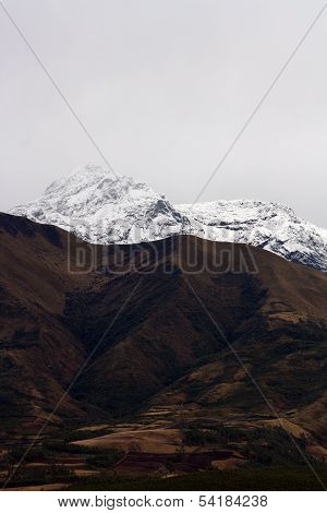 Snow Covered Slopes on Mount Cotacachi