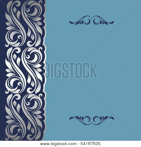 Floral border.