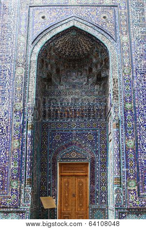 Decoration of Shakhizinda, Samarkand, Uzbekistan