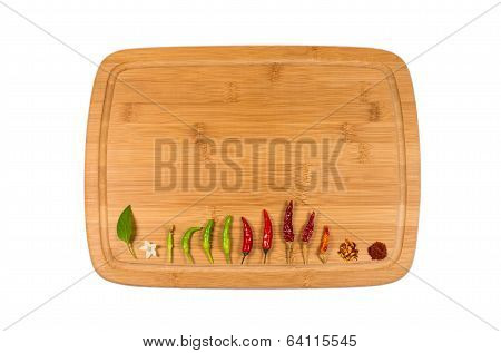 Chili On Cutting Board
