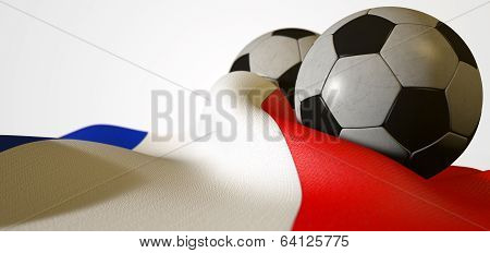 France Flag And Soccer Ball