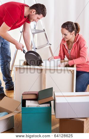 Young Couple Moving House