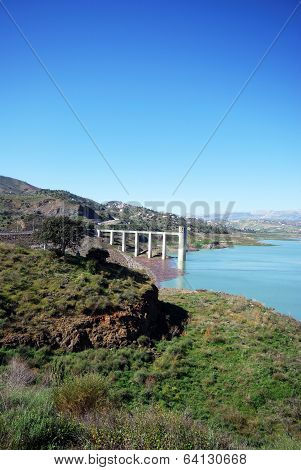 Lake Vinuela, Andalusia, Spain.
