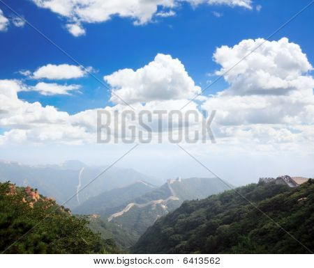 만리 장성의 Badaling 베이징 근처에