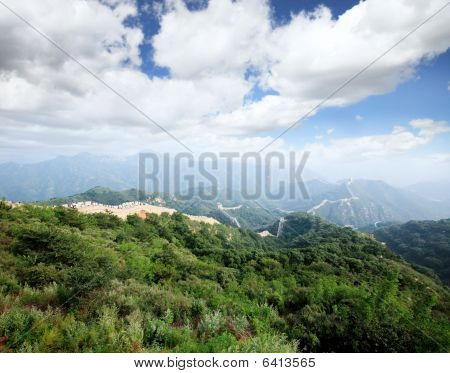 만리 장성의 Badaling 베이징 근처에
