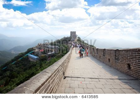 만리 장성의 Badaling 베이징 근처에