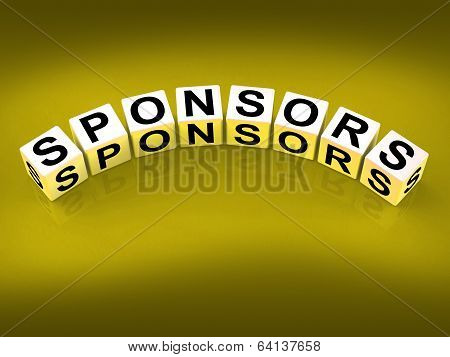 Sponsors Blocks Represent Advocates Supporters And Benefactors